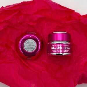 NEW GlamGlow x Becca - Pink Peel-Off Mask & Rose Glow Highlight DUO - Full Size